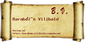 Barabás Vilibald névjegykártya